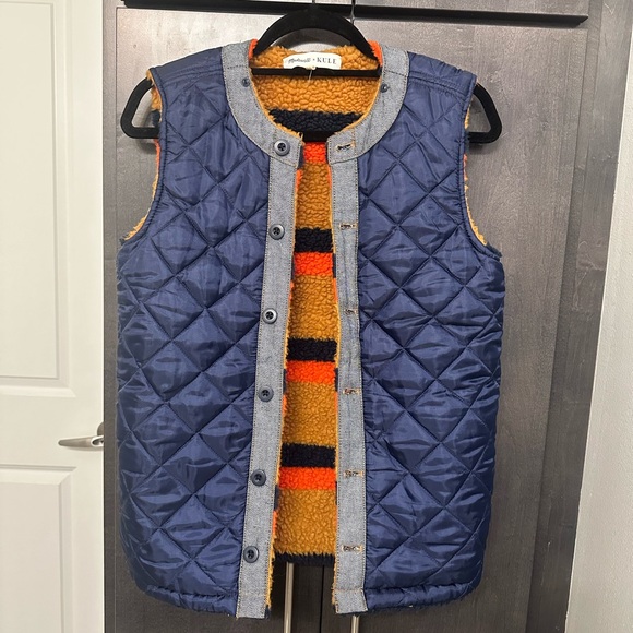Madewell x Kule denim jacket with removable reversible vest lining, size small - Picture 2 of 5